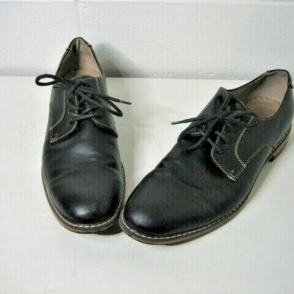 dexter comfort oxford dress black size 8